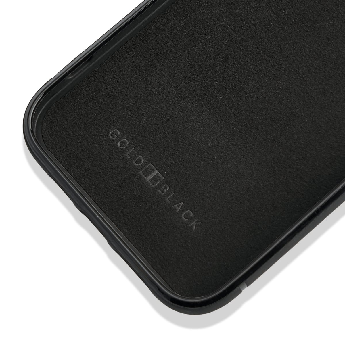 iPhone 13 Pro MagSafe Leder Case Milano-Design blau-GOLDBLACK
