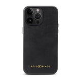 iPhone 15 Pro Max Leather Case Luxe black with MagSafe