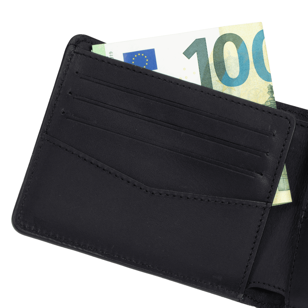 Geldbörse GM Leder MILANO-Design Grau - GOLDBLACKpremium