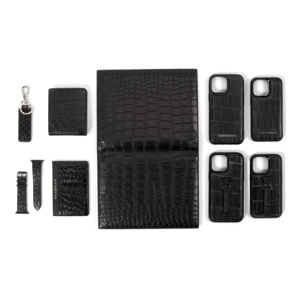 Krokodilleder Schwarz Limited Edition | GOLDBLACKpremium