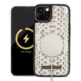 iPhone 13 MagSafe Leder Case Python natural - GOLDBLACKpremium