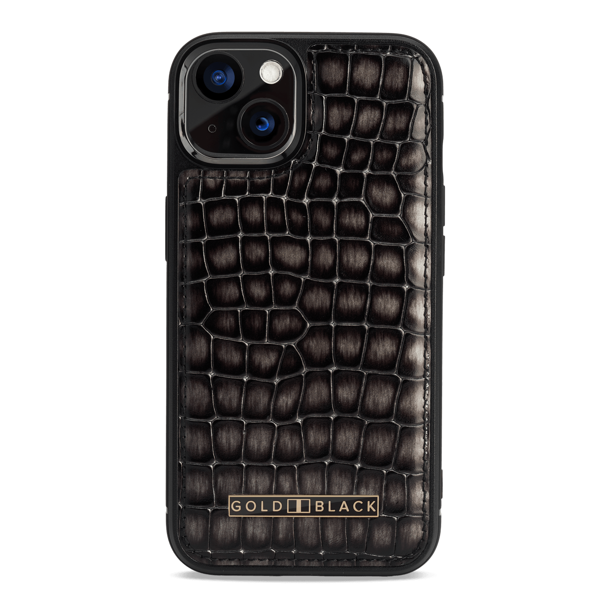 iPhone 13 MagSafe Leder Case MILANO-Design grau – GOLDBLACKpremium