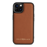 iPhone 13 MagSafe Leder Case Nappa braun - GOLDBLACKpremium