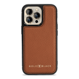 iPhone 13 Pro MagSafe Leder Case Nappa braun - GOLDBLACKpremium