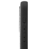 iPhone 15 Pro Lederhülle Kroko-Prägung schwarz mit Fingerschlaufe - GOLDBLACKpremium
