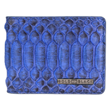 Geldbörse GM Pythonleder Blau - GOLDBLACKpremium