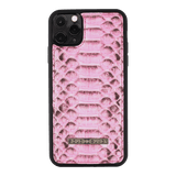 iPhone 11 Pro Max Lederhülle Python Pink - GOLDBLACKpremium