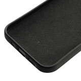 iPhone 12 / 12 Pro Lederhülle mit Fingerschlaufe Croco schwarz - GOLDBLACKpremium