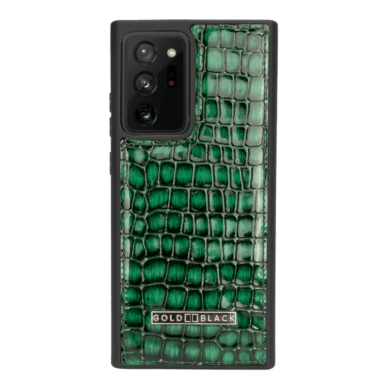 Samsung Note 20 Ultra Lederhülle Milano Grün - GOLDBLACKpremium